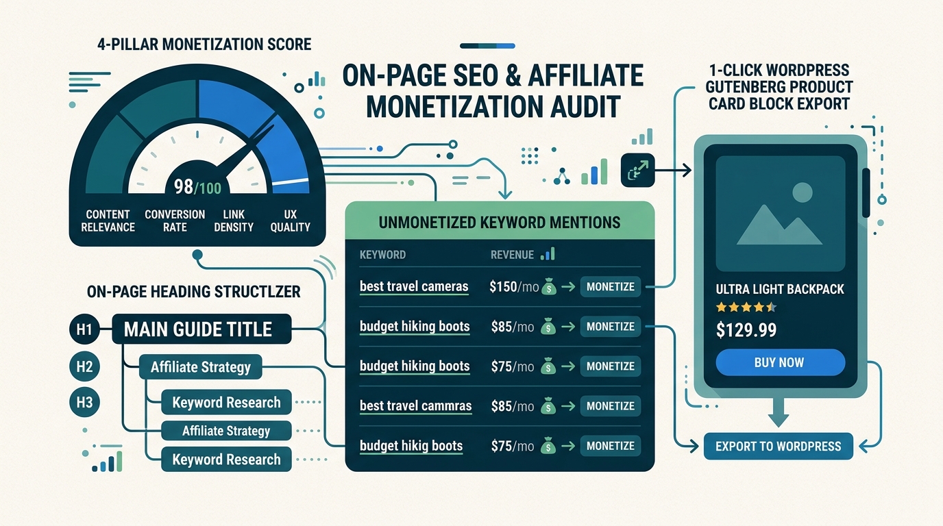 On-Page SEO and Affiliate Monetization Audit